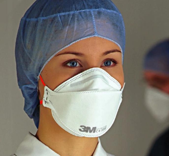 Andningsskydd, 1st andningsmask 3m AURA 9330+ skyddar mot virus bakterier m.m. FFP3, CE - 5