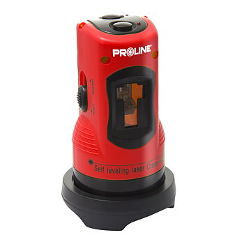 PROLINE TOOLS Laserpass, kors laser, med väska, stativ, skyddsglasögon, Proline