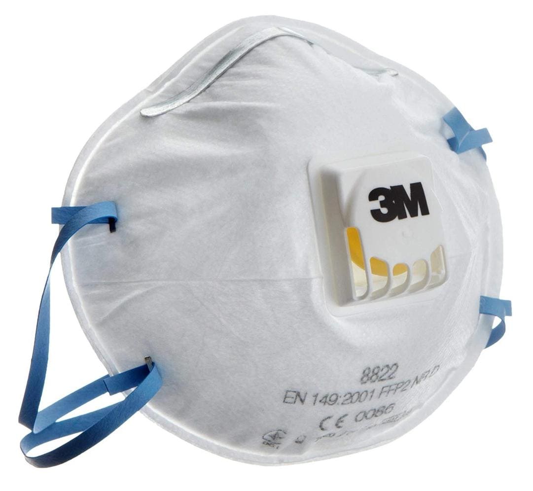Andningsskydd 1st, andningsmask 3m 8822 skyddar mot virus bakterier m.m. FFP2, CE (minsta order 2st) - 6
