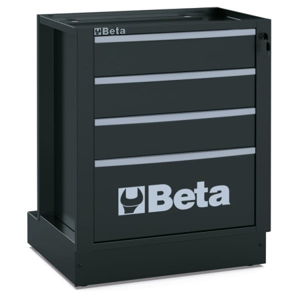 BETA TOOLS Förvaringsmodul med 4 Lådor 588 x 367 mm, Rostfri, RSC50