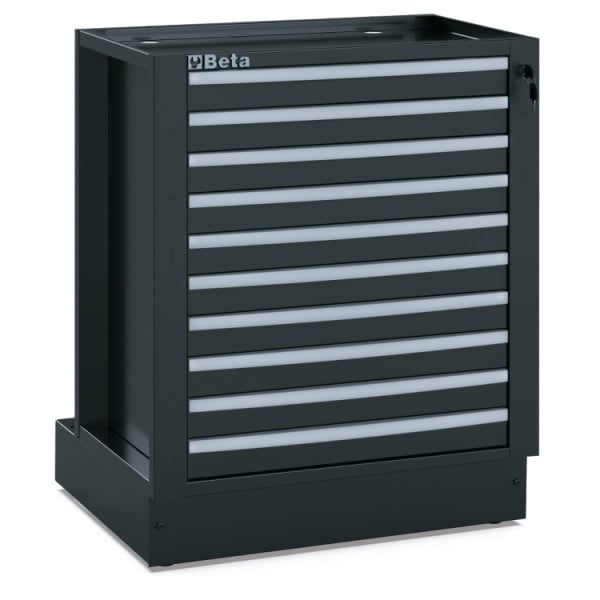 BETA TOOLS Förvaringsmodul med 10 Lådor 588 x 367 mm, Rostfri, RSC