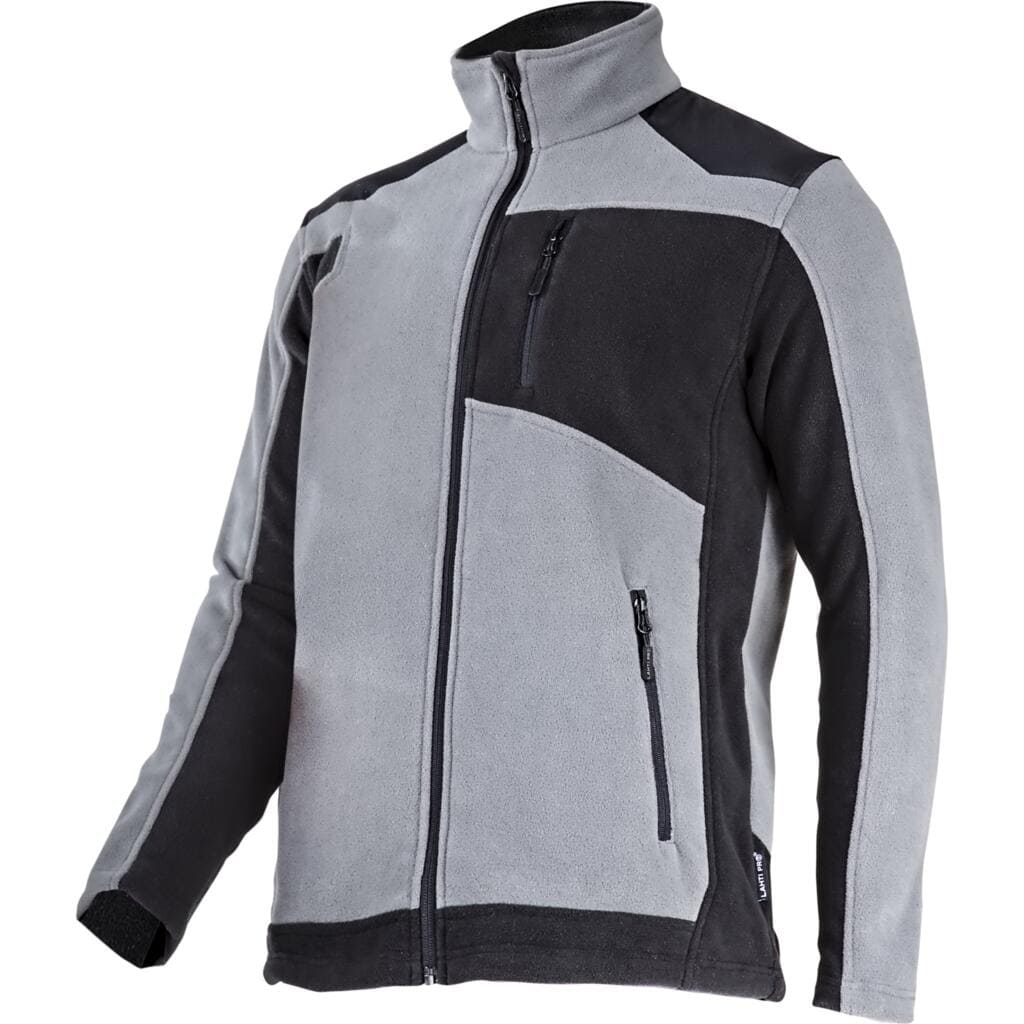 LahtiPro Fleecejacka med förstärkning, grå-svart, CE, LAHTI (Storlek : 2XL)