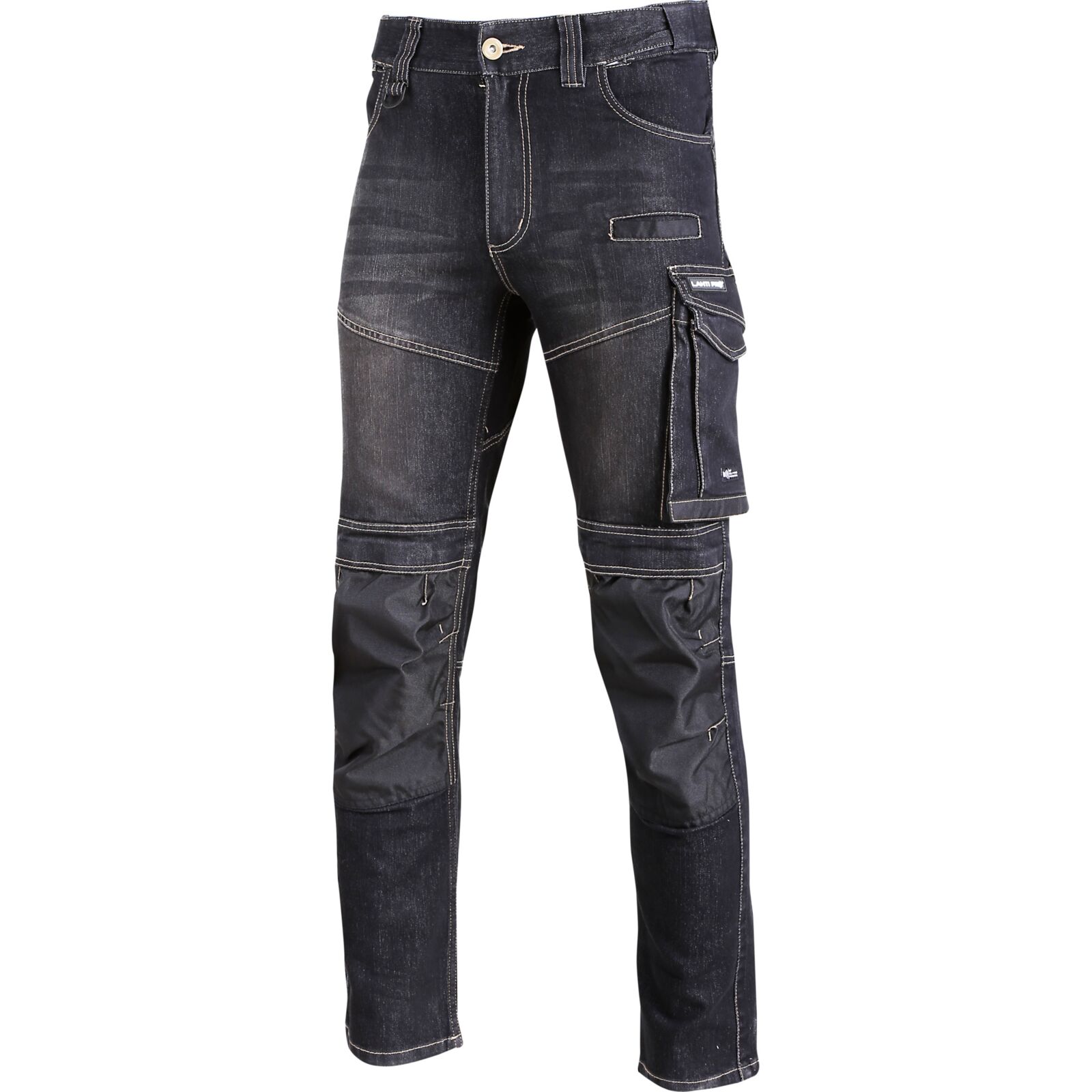 LahtiPro Jeans Trousers, Black, Stretch, Reinforcements, S, CE, LAHTI