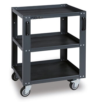 BETA TOOLS Verktygsvagn 3 Hyllor, 200 kg, 4 Svängbara Hjul, C45PRO