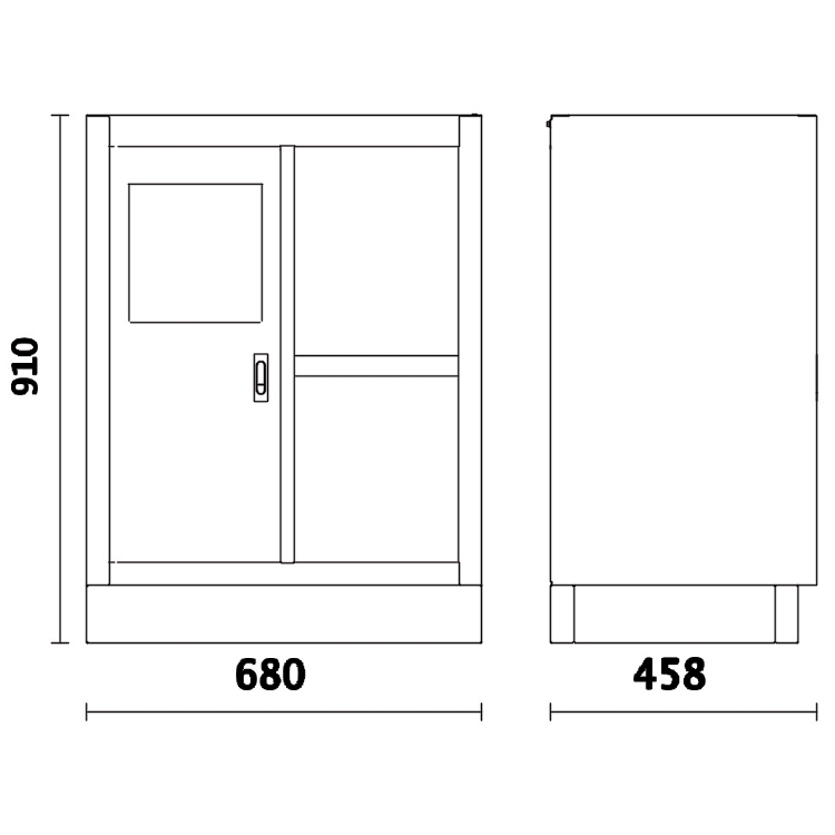 Servicemodul C45PRO 2.0 MS Pappershållare Avfallsbehållare Justerbara Fötter 37 kg, BETA Tools - 2