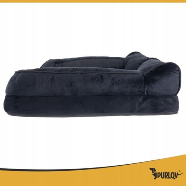 Ortopedisk Hundbädd S 65 x 55 x 18 cm Avtagbart Överdrag Halkfri Botten 6 cm Madrass Tvättbar, Purlov - 10