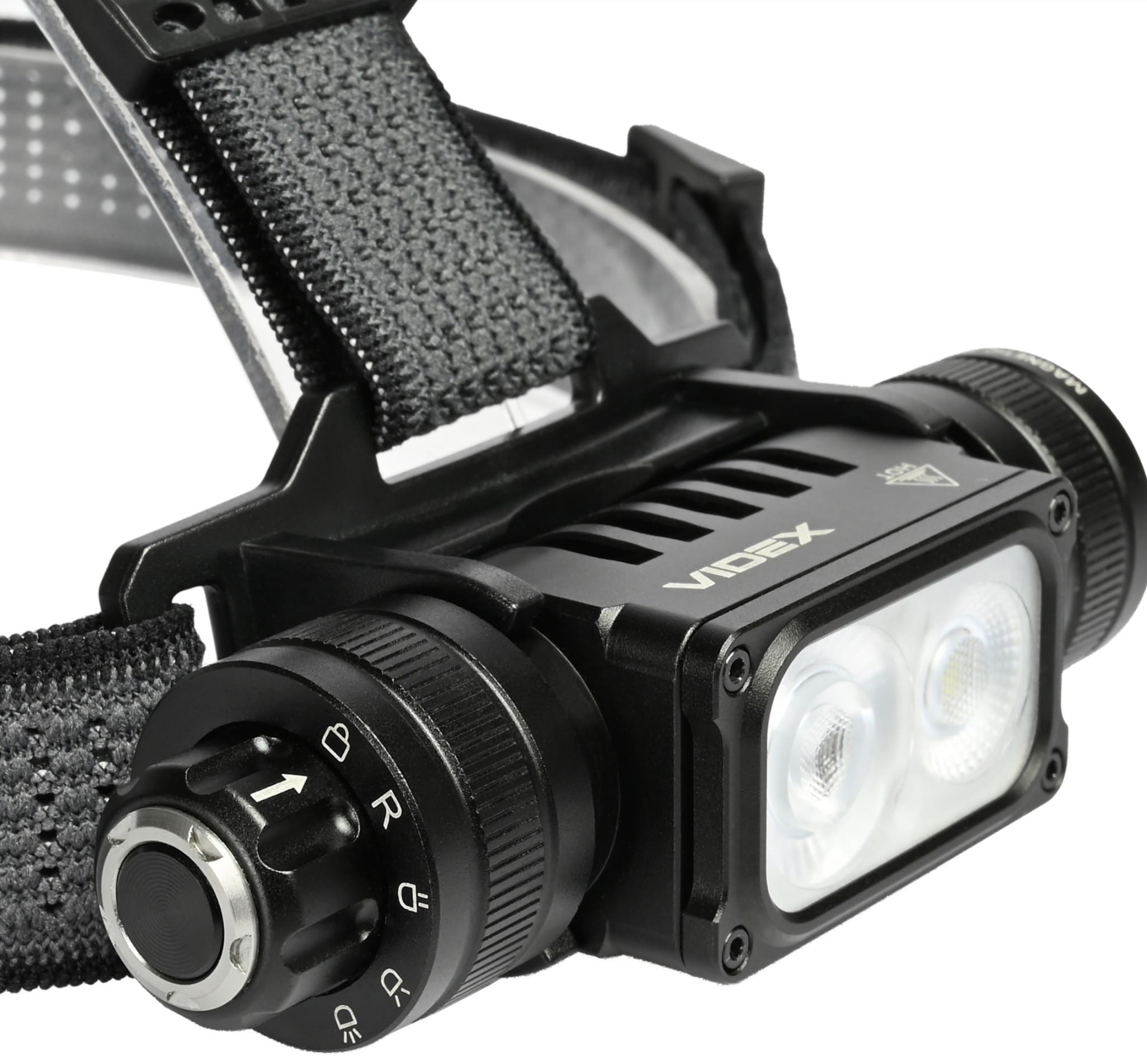 Övriga4 Pannlampa LED 2000lm 20W+10W IP67 Touchsensor USB-C 10 Lägen Rött Ljus Magnetfot Aluminium, Videx - 5