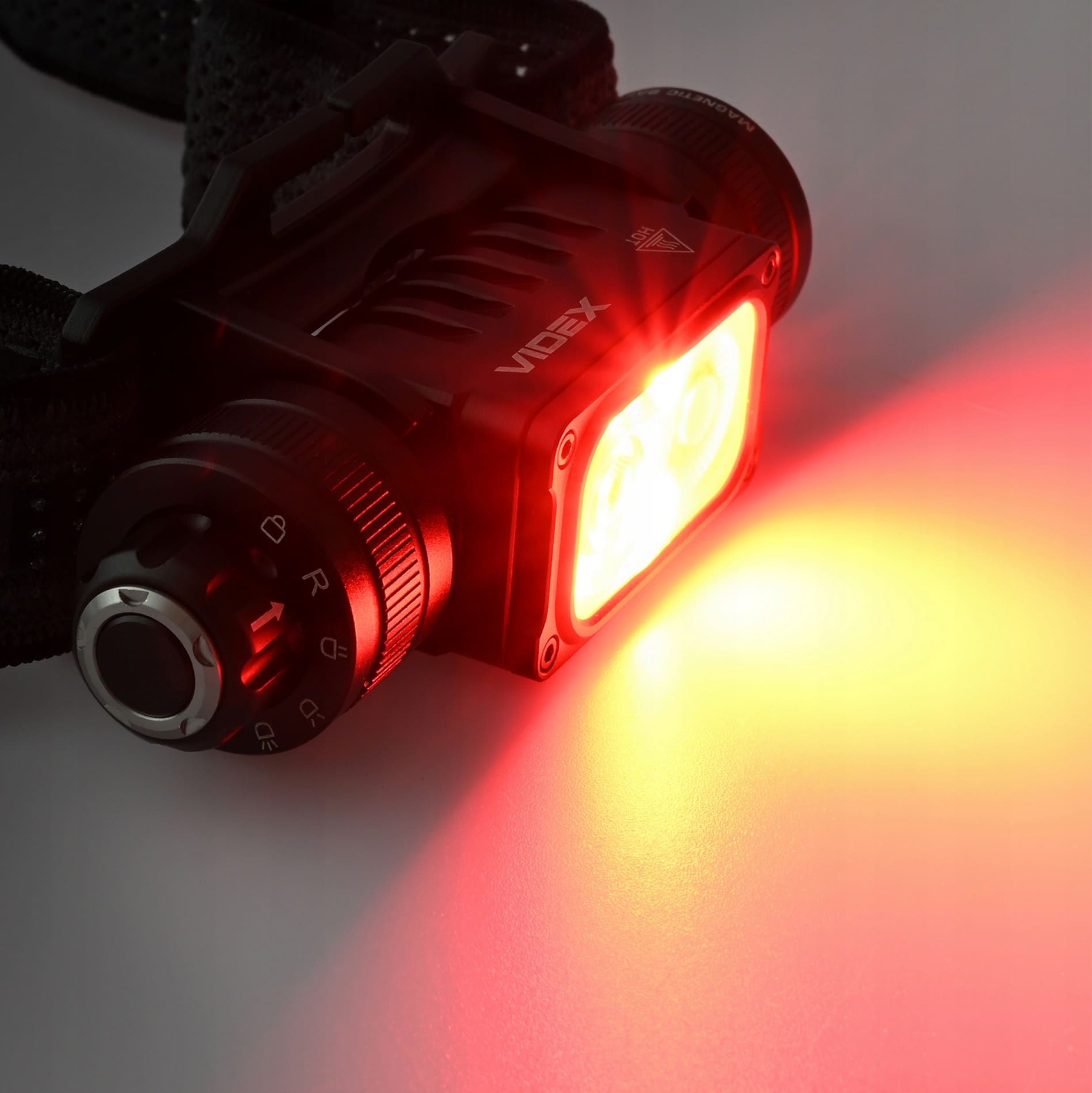 Övriga4 Pannlampa LED 2000lm 20W+10W IP67 Touchsensor USB-C 10 Lägen Rött Ljus Magnetfot Aluminium, Videx - 3