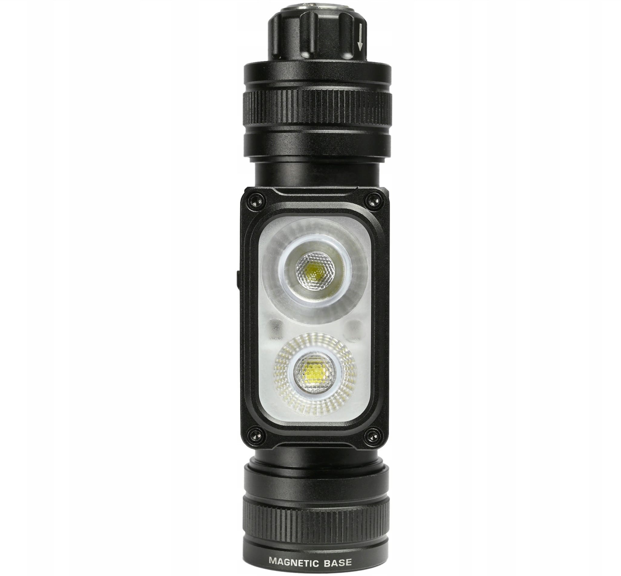Övriga4 Pannlampa LED 2000lm 20W+10W IP67 Touchsensor USB-C 10 Lägen Rött Ljus Magnetfot Aluminium, Videx - 6