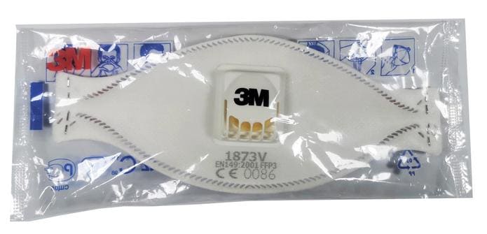 Andningsskydd, 1st andningsmask 3m™ Aura™ 1873V+ skyddar mot virus bakterier m.m. FFP3, CE - 5