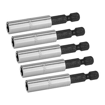 PROLINE TOOLS Magnetiskt bitshållare 1/4, l=60 mm, 5st, Proline