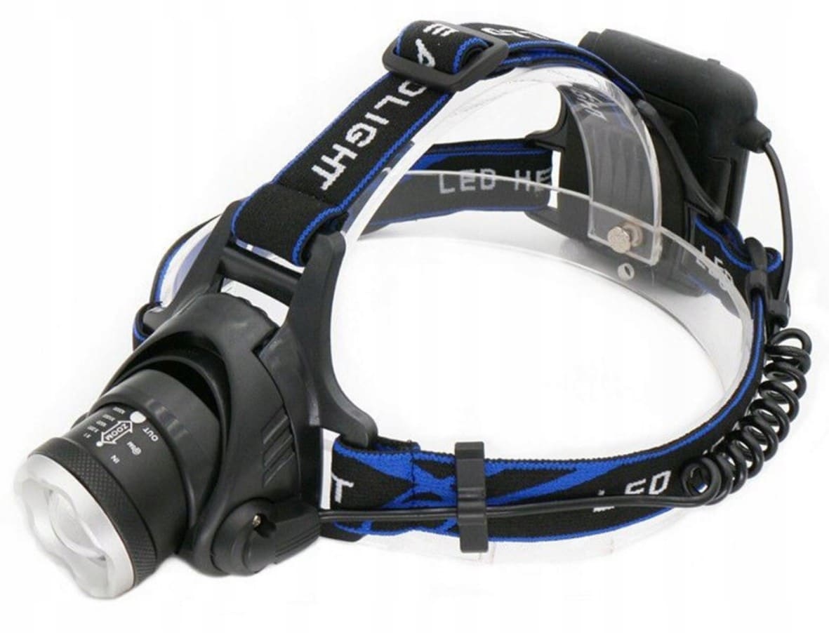 Övriga 3 Pannlampa LED 800lm 300m Räckvidd Zoom 3 Lägen Vattentålig Aluminium 90° Vinkel (inkl. 2 laddbara batterier) - 9