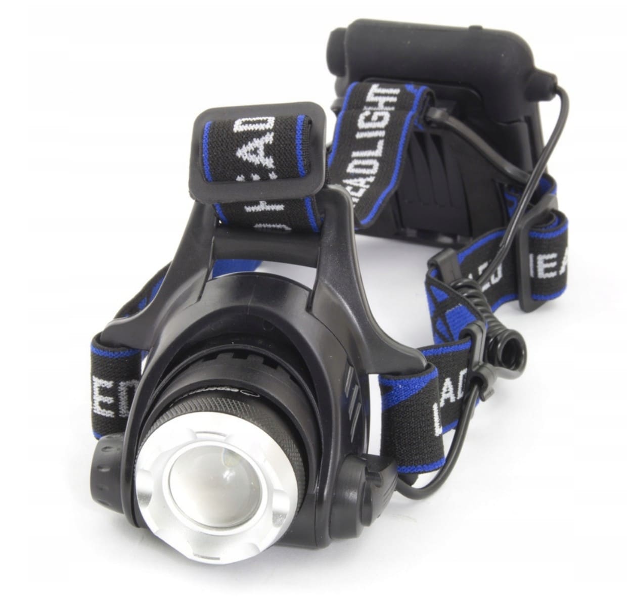 Övriga 3 Pannlampa LED 800lm 300m Räckvidd Zoom 3 Lägen Vattentålig Aluminium 90° Vinkel (inkl. 2 laddbara batterier) - 8