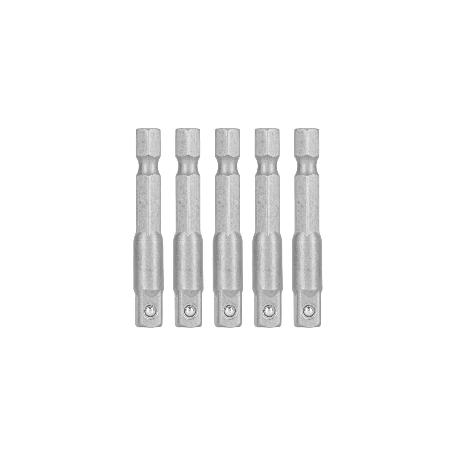 PROLINE TOOLS 1/4 Socket Adaptor l=50 mm 5-pack, Proline - 6