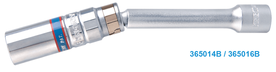 King Tony Ledad specialtändstiftshylsa 3/816 mm 12-kantig, 162 mm lång, KingTony - 2