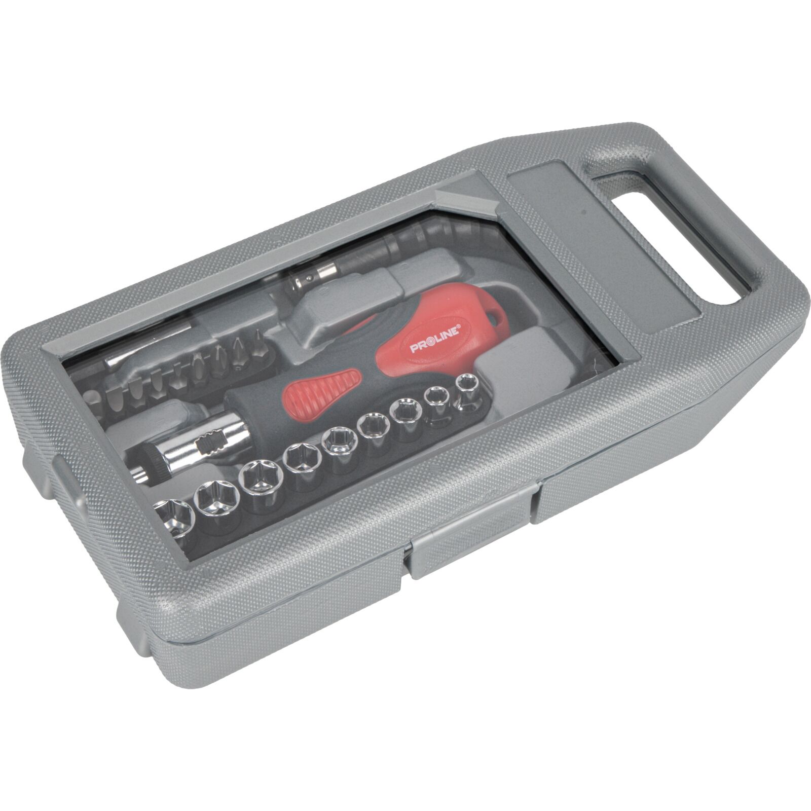 PROLINE TOOLS Universalskruvmejsel med spärr 23 delar, Proline - 5