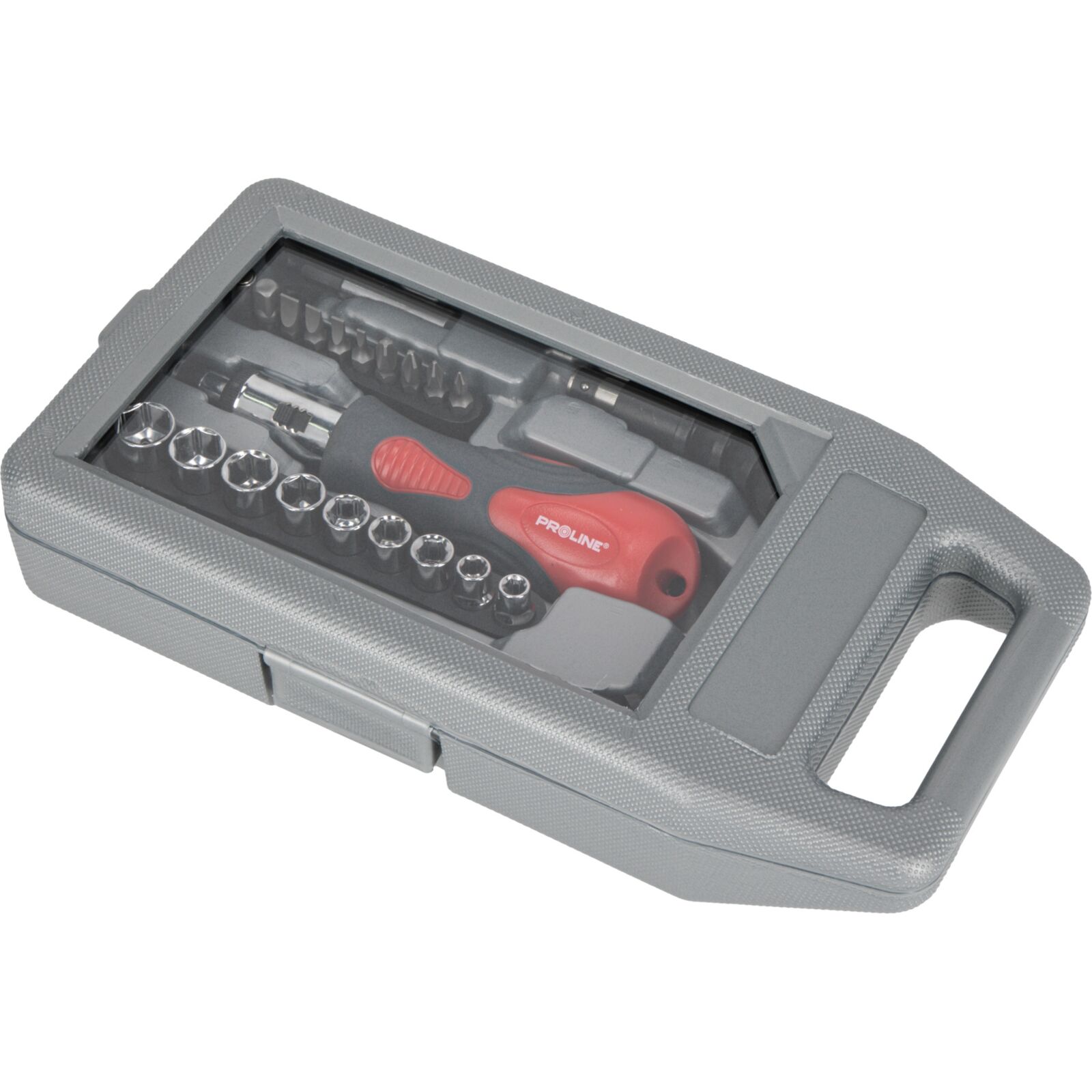 PROLINE TOOLS Universalskruvmejsel med spärr 23 delar, Proline - 6