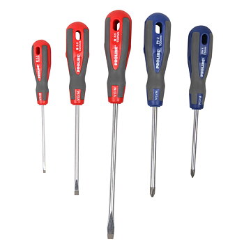 PROLINE TOOLS Skruvmejselsats 6 st. (3 platta, 2 stjärn), Proline