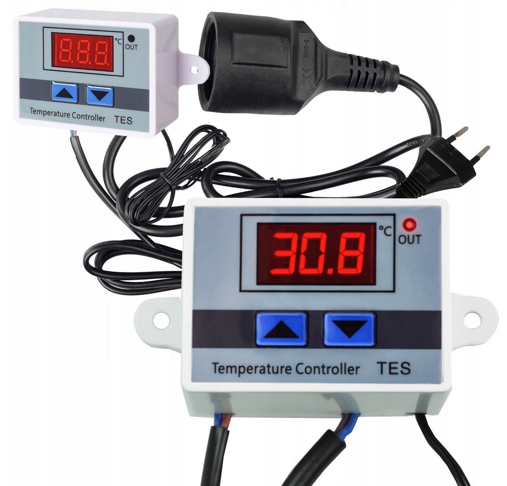Övriga 3 Termostat Frostvakt Digital Plug-in 230V 1500W -55°C till 110°C Värme/Kyla TES-230V, Adelid