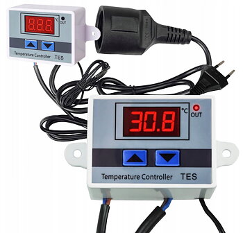 Övriga 3 Termostat Frostvakt Digital Plug-in 230V 1500W -55°C till 110°C Värme/Kyla TES-230V, Adelid