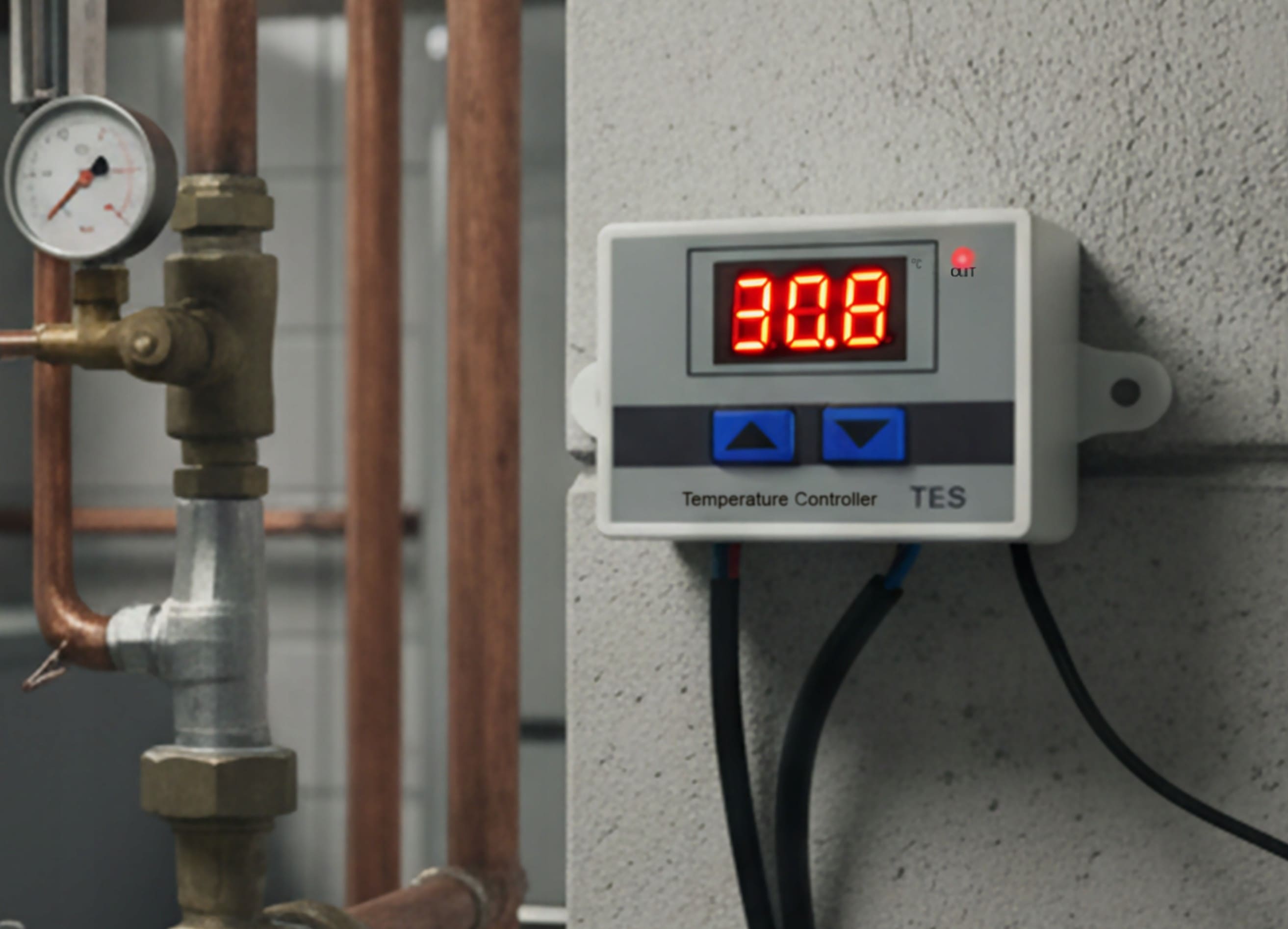 Övriga 3 Termostat Frostvakt Digital Plug-in 230V 1500W -55°C till 110°C Värme/Kyla TES-230V, Adelid - 4