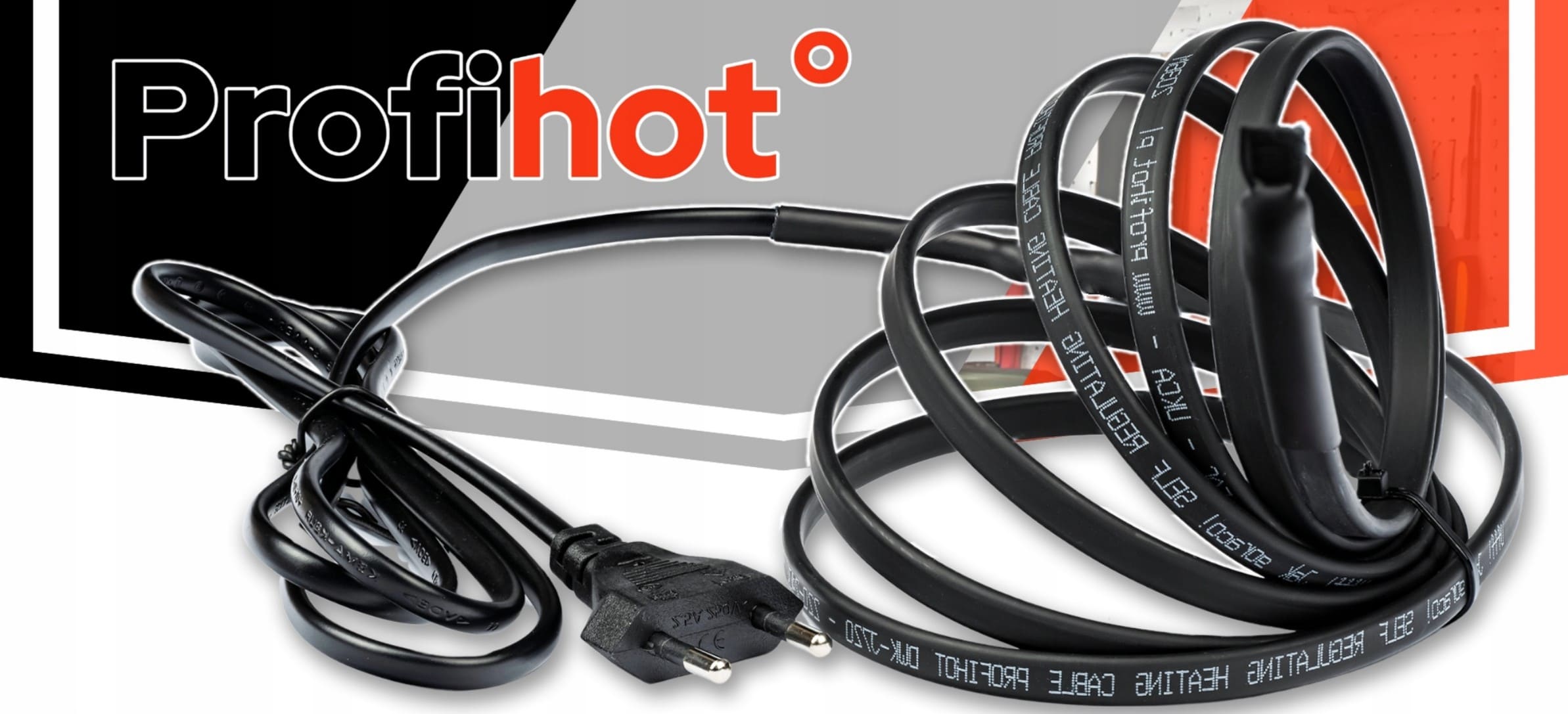 Värmekabel Frostvakt, Självreglerande 230V 10W/m IP68 med Stickkontakt 1-10m, profiHOT (Längd (m) : 10) - 4