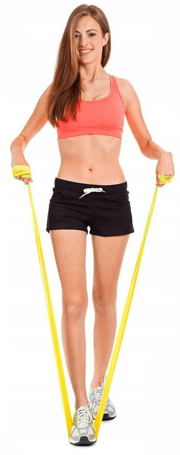 Träningsband 61 cm 4st, motstånd 4.5-18 kg, power band Zipro - 6