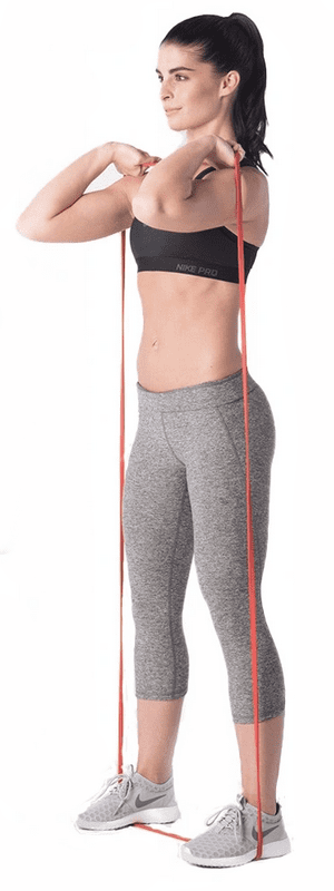 Träningsband 61 cm 4st, motstånd 4.5-18 kg, power band Zipro - 9