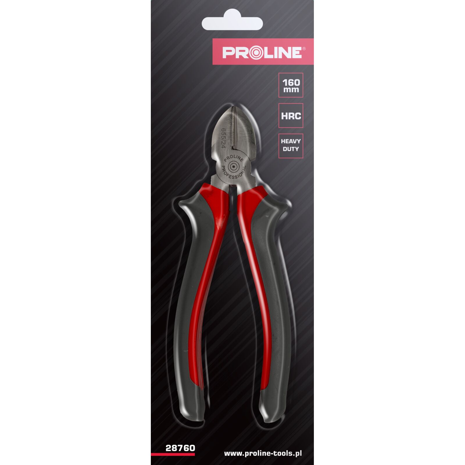 PROLINE TOOLS Sidavbitare 160 mm, Drop Forged, Härdat, Satin Finish, Heavy Duty Mörka Plast Handtag, Proline - 7