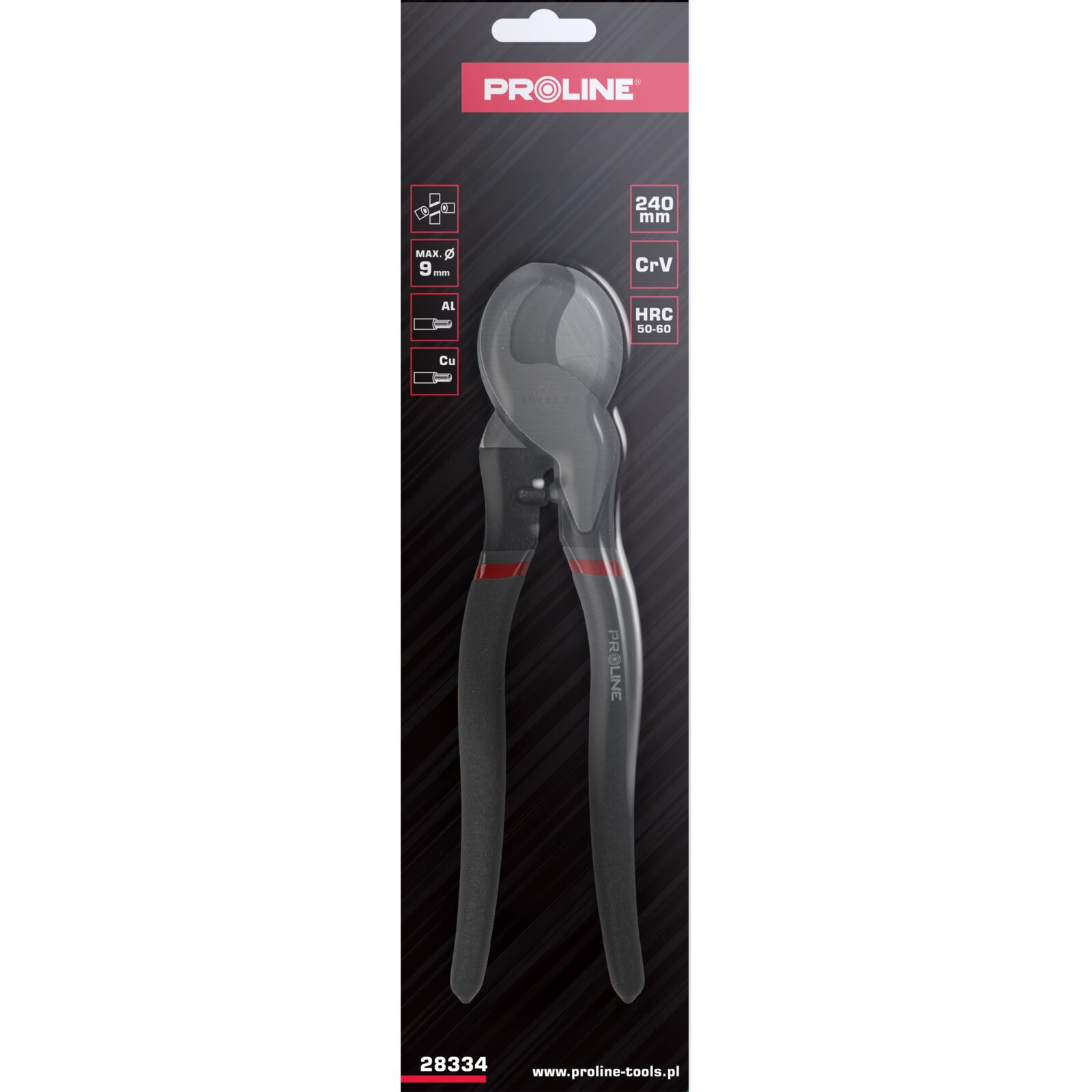 PROLINE TOOLS Kabelsax AL-CU förstärkt 240 mm, max. diam 9 mm², Proline - 5