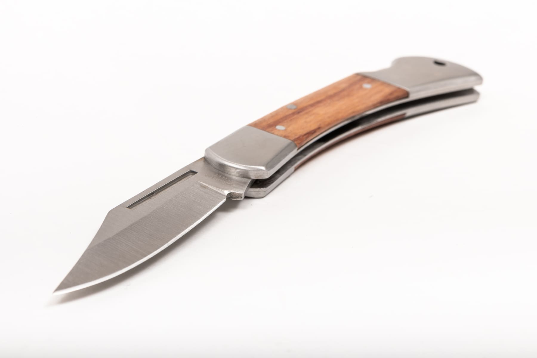 PROLINE TOOLS Universalkniv 80 mm, Hopfällbar med Trähandtag, Rostfritt Stål, Proline - 9