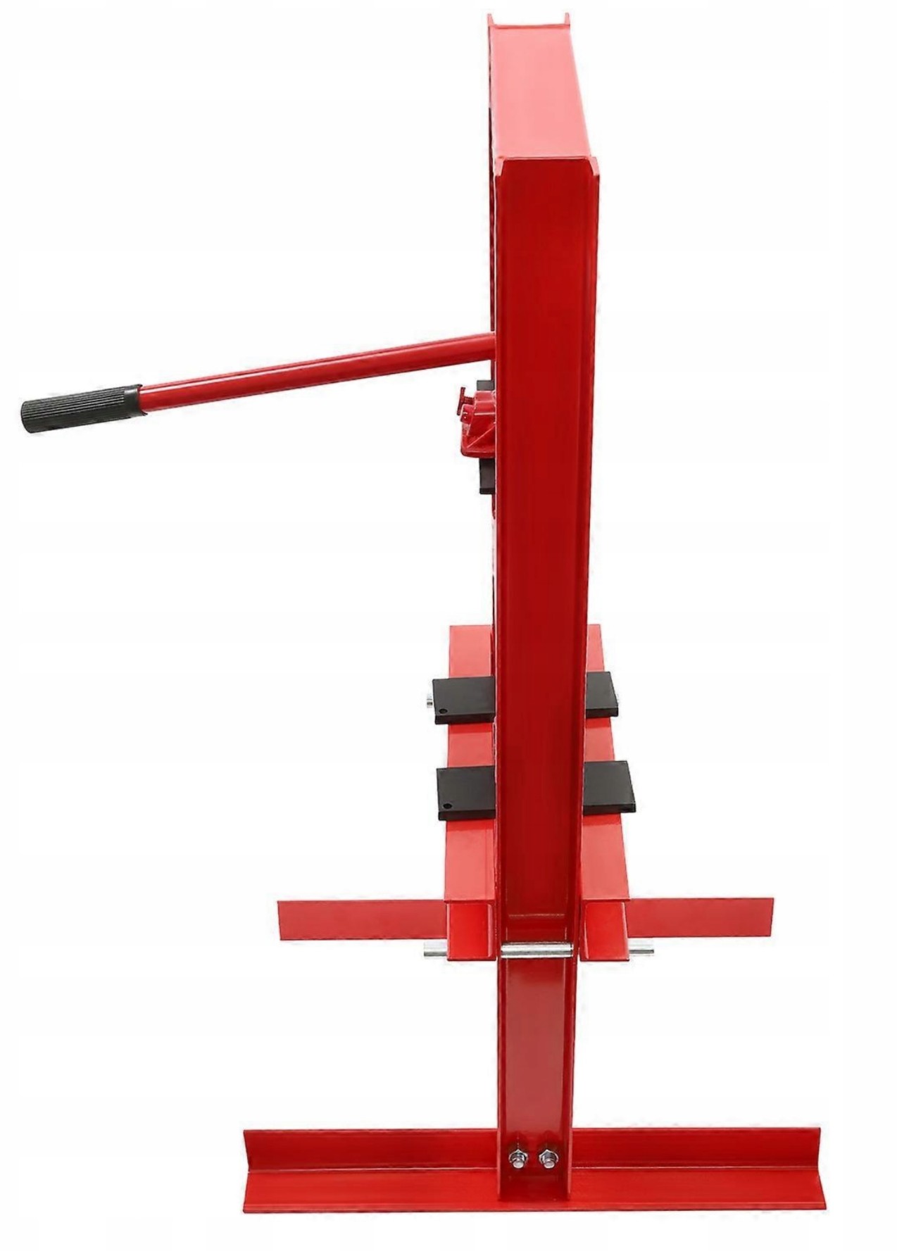 Övriga2 Hydraulisk Verkstadspress 6 Ton H-Ram 140 mm Slag V-Block 4-Stegs Höjdjustering, AppTech - 7