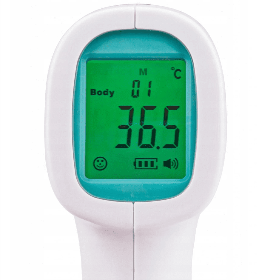 Termometer, infraröd beröringsfri, 32- 42, 5 °C - 5