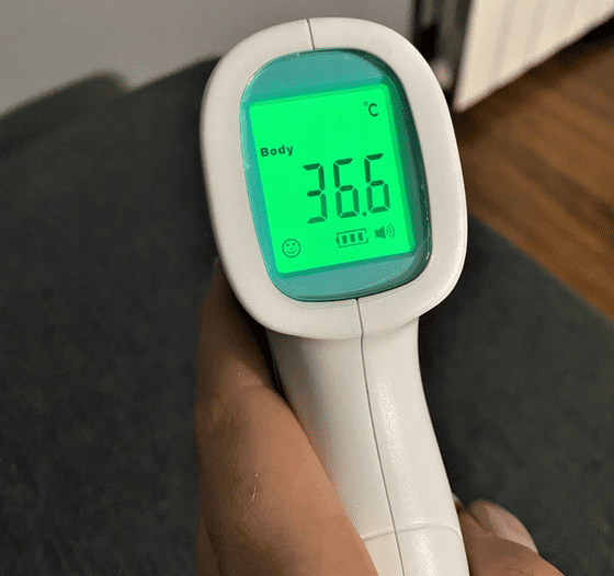 Termometer, infraröd beröringsfri, 32- 42, 5 °C - 8