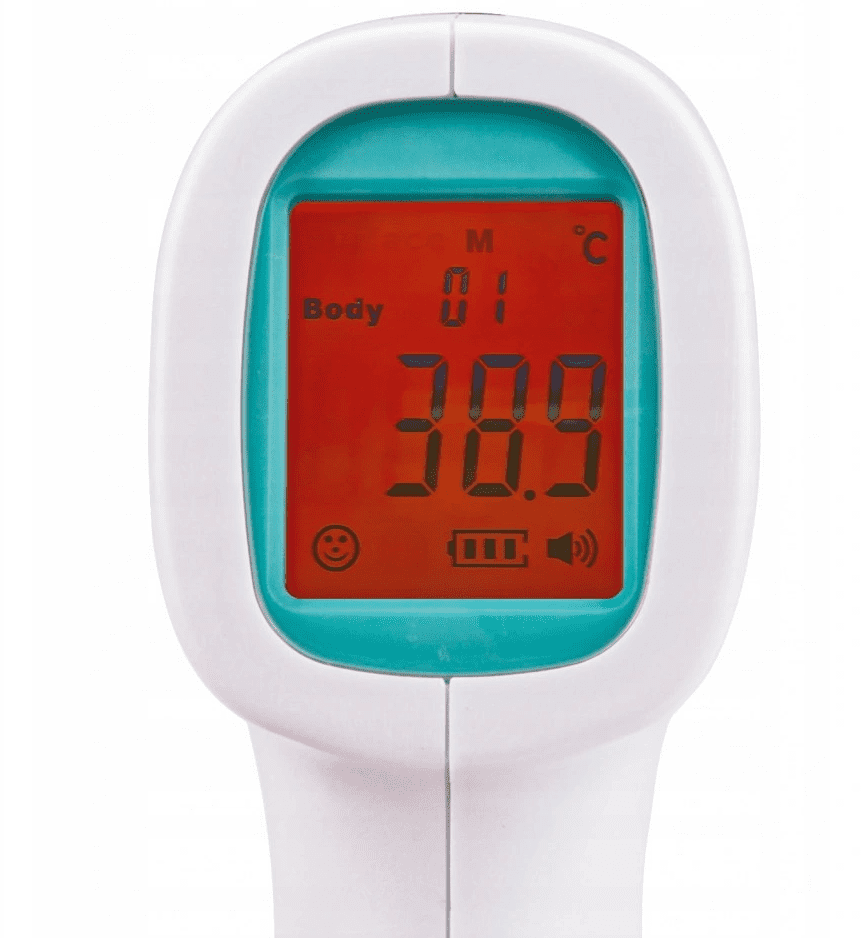 Termometer, infraröd beröringsfri, 32- 42, 5 °C - 7