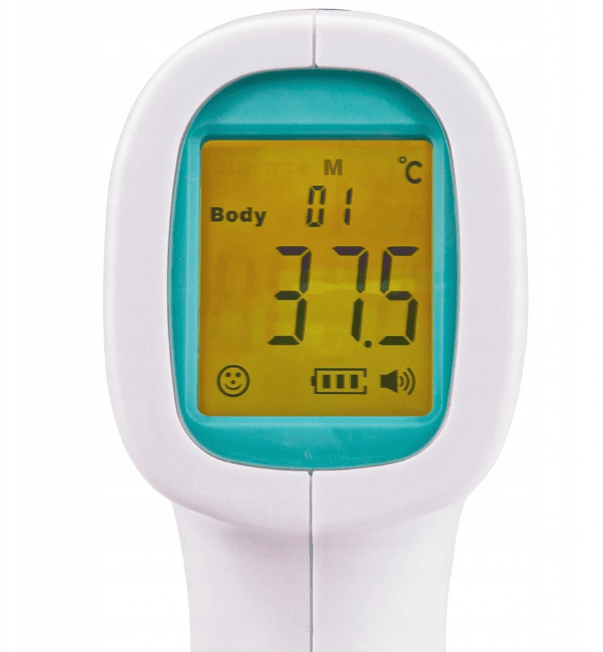 Termometer, infraröd beröringsfri, 32- 42, 5 °C - 6