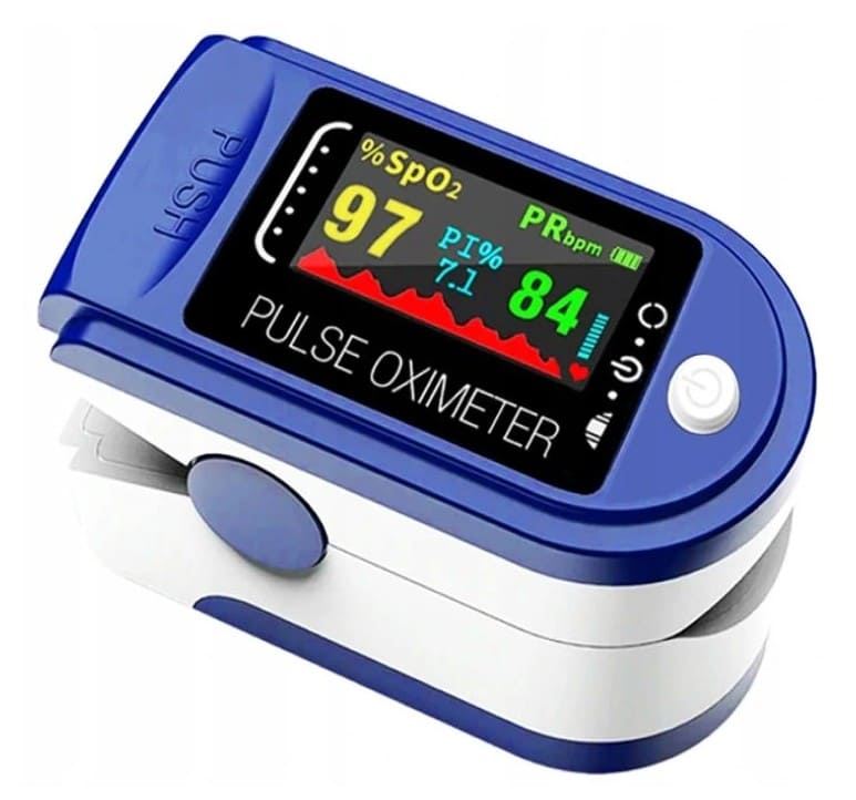 Pulsoximeter, syremätare, färg OLED display, 30-250bpm - 3