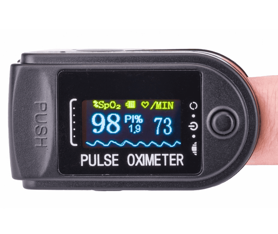 Pulsoximeter, syremätare, färg OLED display, 30-250bpm - 6