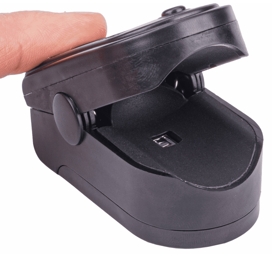 Pulsoximeter, syremätare, färg OLED display, 30-250bpm - 9