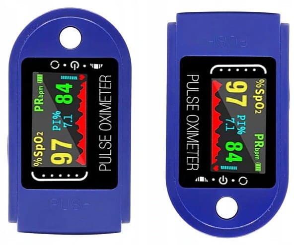 Pulsoximeter, syremätare, färg OLED display, 30-250bpm - 10
