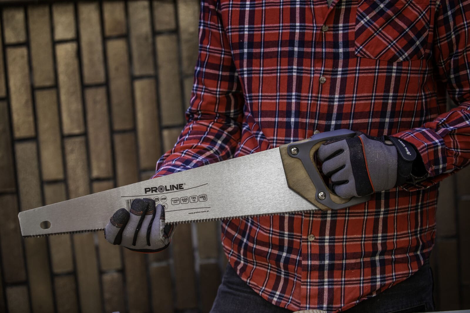 PROLINE TOOLS Handsaw 400 mm / 450 mm / 500 mm, 10TPI, trähandtag med gummigrepp, turbo, för trä och plast, Proline (Storlek (mm) : 400) - 8