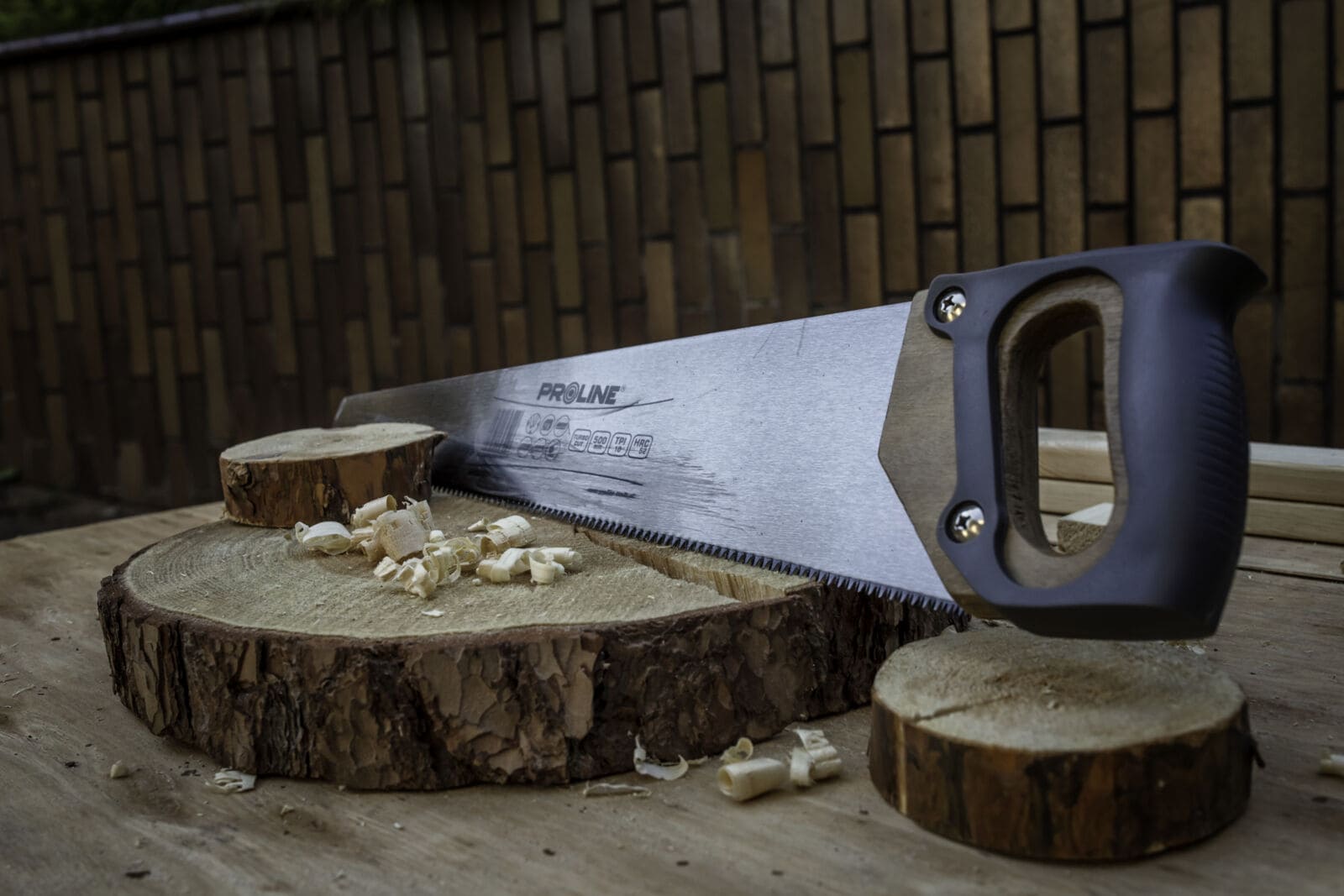 PROLINE TOOLS Handsaw 400 mm / 450 mm / 500 mm, 10TPI, trähandtag med gummigrepp, turbo, för trä och plast, Proline (Storlek (mm) : 400) - 6
