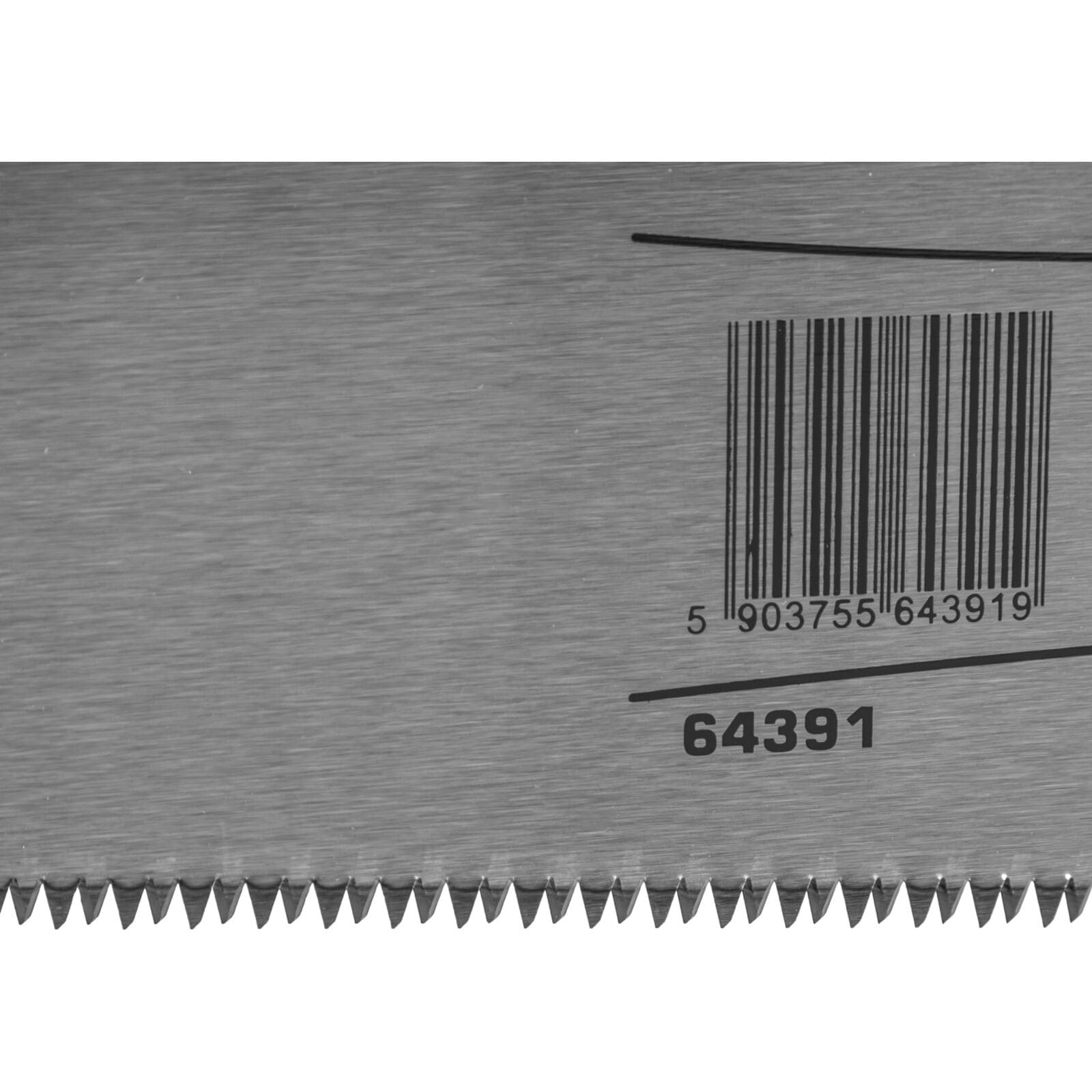 PROLINE TOOLS Handsaw 400 mm / 450 mm / 500 mm, 10TPI, trähandtag med gummigrepp, turbo, för trä och plast, Proline (Storlek (mm) : 400) - 5
