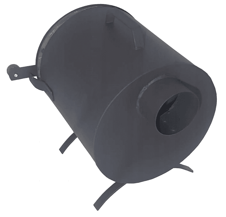 Övriga 3 Eldstad, rökkamin, kamin för rökskåp, med handtag, bärbart, cylindriskt, metall - 4