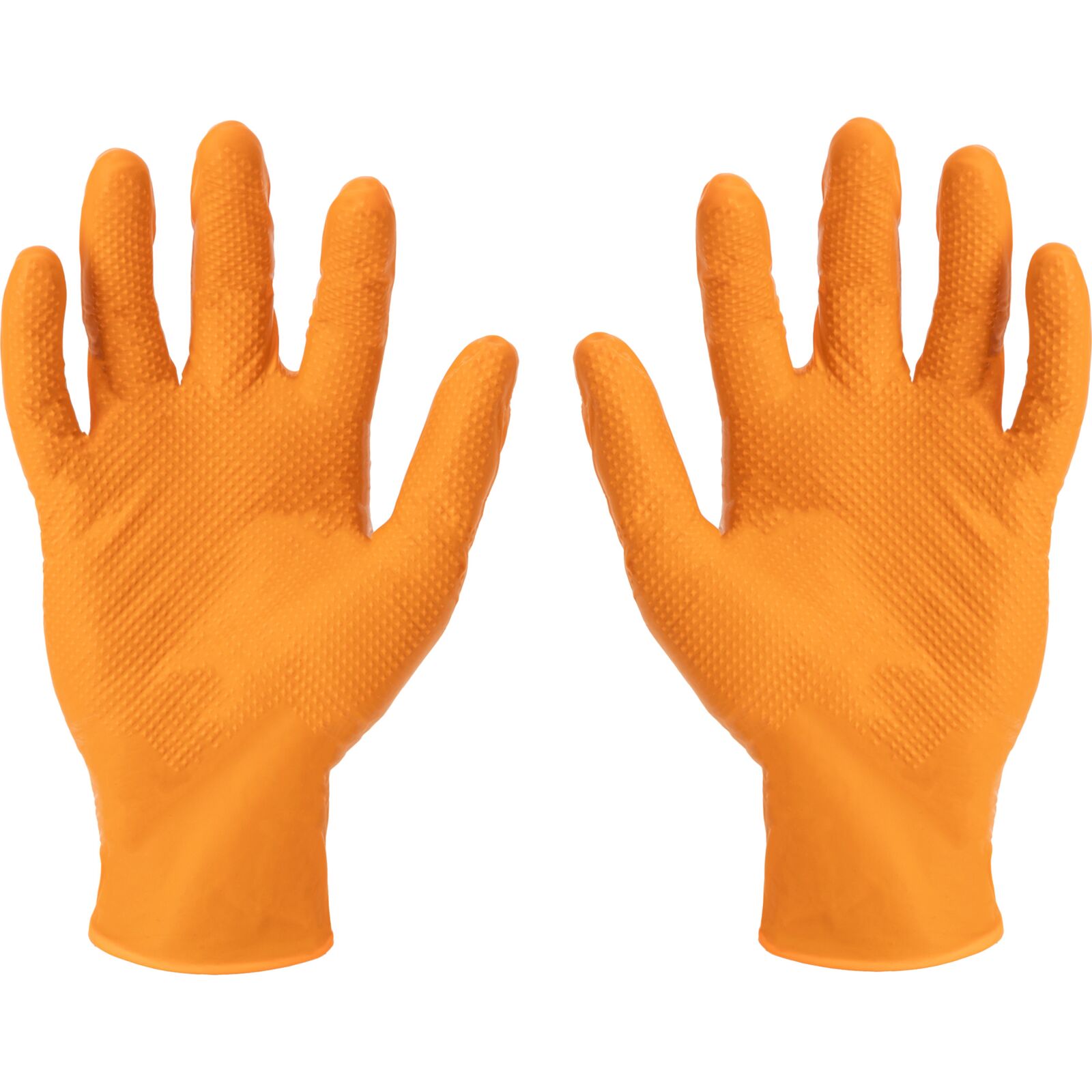 LahtiPro Gloves Nitrile Orange, 50 pcs., 7, CE, LAHTI (Handskestorlek : 9 [L] Handlängd 19,2cm Omkrets 22,9cm) - 4
