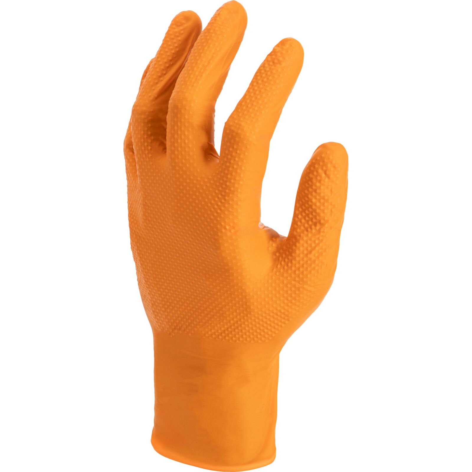 LahtiPro Gloves Nitrile Orange, 50 pcs., 7, CE, LAHTI (Handskestorlek : 9 [L] Handlängd 19,2cm Omkrets 22,9cm) - 6