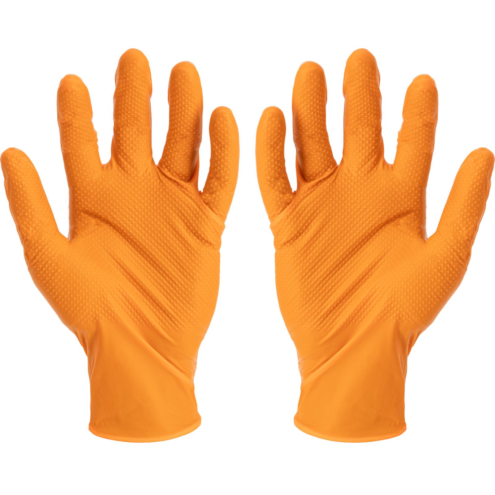 LahtiPro Gloves Nitrile Orange, 50 pcs., 7, CE, LAHTI (Handskestorlek : 9 [L] Handlängd 19,2cm Omkrets 22,9cm) - 3