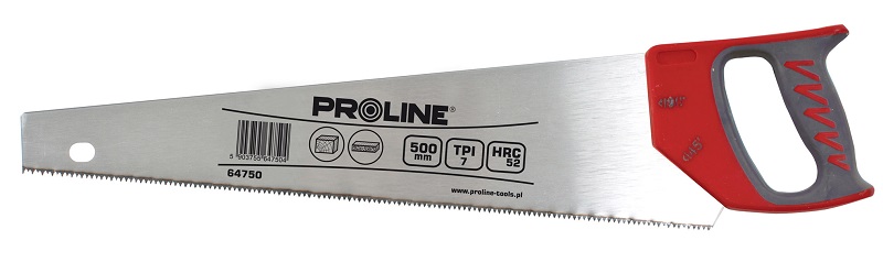 PROLINE TOOLS Handsåg för trä 450 mm, 7 Tänder per Tum, Harden, Proline