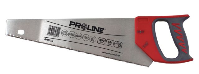 PROLINE TOOLS Handsaw 400 mm, Härdat Stål, 10 TPI, Proline