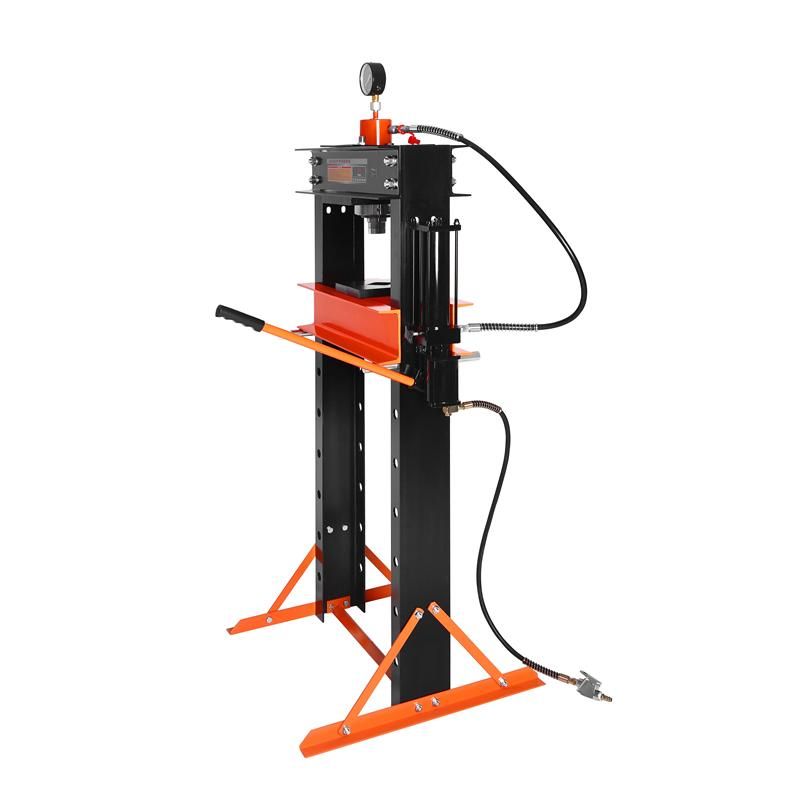 Hydraulisk Verkstadspress 20 Ton Glidande Kolv 8-Nivå Hylla Arbetsdjup 0–950 mm Hydraulpress, Kraft&Dele KD5876 - 2